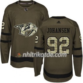 Nashville PRotators Trikot Ryan Johansen 92 Adidas 2017-2018 Camo Grün Authentic - Herren